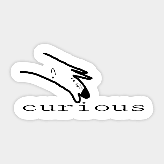 Curious Sticker by VariousGarbage